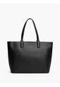 Bolso Negro Tote Con Logo Tommy Hilfiger de Tommy Hilfiger