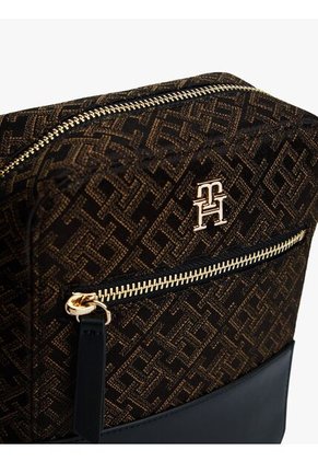 Bolso Negro Crossover Jacquard Tommy Hilfiger