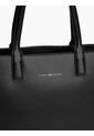 Bolso Negro Tote Con Logo Tommy Hilfiger de Tommy Hilfiger