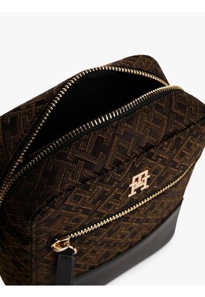 Bolso Negro Crossover Jacquard Tommy Hilfiger