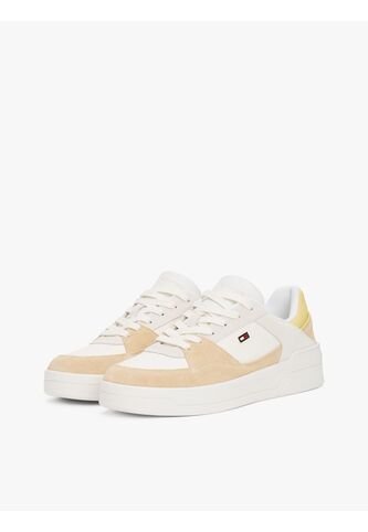 Tenis Blanco De Baloncesto Con Texturas Mixtas Tommy Hilfiger Tommy Hilfiger