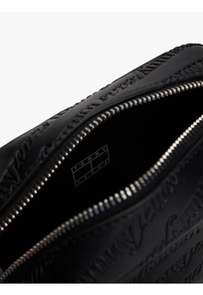 Bolso Negro Cruzado Con Logo En Bajo Relieve Tommy Hilfiger