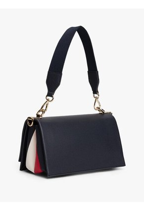 Bolso Azul Mensajero Con Cinta Distintiva Tommy Hilfiger