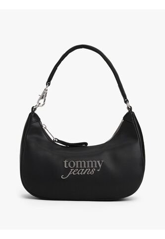 Bolso Negro De Hombro Con Logo Metálico Tommy Hilfiger Tommy Hilfiger