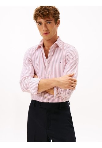 Camisa Roja De Popelín De Corte Regular Tommy Hilfiger Tommy Hilfiger
