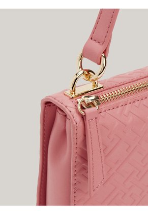 Bolso Beige De Hombro Pequeño En Charol Tommy Hilfiger