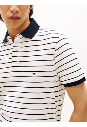 Polo Blanco 1985 De Corte Regular Tommy Hilfiger