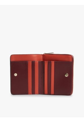 Billetera Marrón Tommy Icons Con Solapa Y Cremallera Tommy Hilfiger