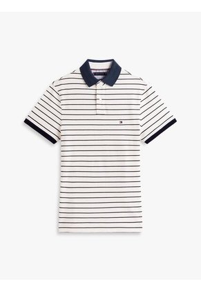 Polo Blanco 1985 De Corte Regular Tommy Hilfiger