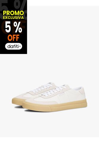 Tenis Beige Con Suela Cupsole A Contraste Tommy Hilfiger Tommy Hilfiger
