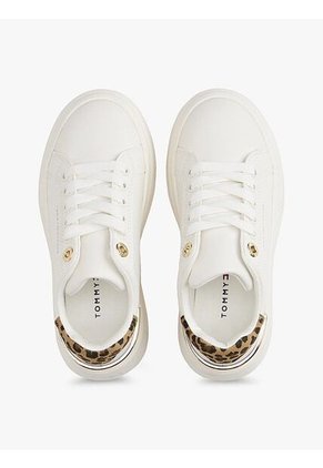 Tenis Blanco De Corte Bajo Con Cordones Tommy Hilfiger