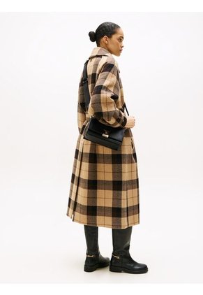 Bolso Negro Cruzado De Cuero Granulado Tommy Hilfiger