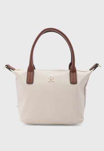 Bolso TOMMY HILFIGER Popette Mini Marfil Tommy Hilfiger