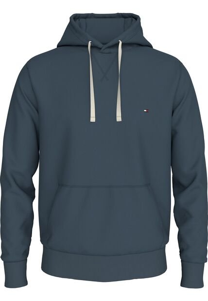 Buzo Azul De Felpa Con Capota Y Logo Bordado Tommy Hilfiger