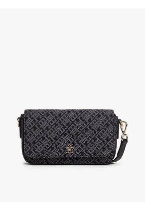 Bolso Negro Mensajero Hilfiger Icon De Jacquard Tommy Hilfiger