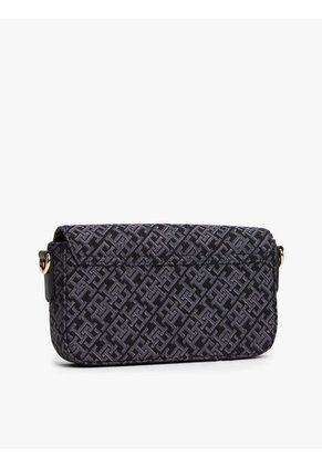 Bolso Negro Mensajero Hilfiger Icon De Jacquard Tommy Hilfiger