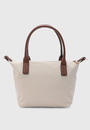 Bolso TOMMY HILFIGER Popette Mini Marfil