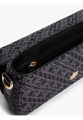 Bolso Negro Mensajero Hilfiger Icon De Jacquard Tommy Hilfiger