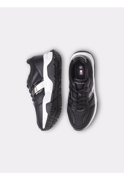 Tenis Negro Con Diseño De Tommy Hilfiger Lateral Tommy Hilfiger