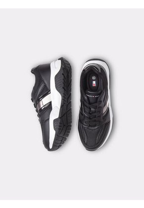 Tenis Negro Con Diseño De Tommy Hilfiger Lateral Tommy Hilfiger