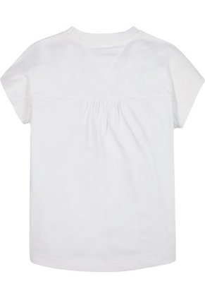 Camiseta Con Logo De Rayas Náuticas Niña Blanco Tommy Hilfiger