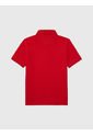 Polo De Niño Rojo Solido Con Logo Tommy Hilfiger de Tommy Hilfiger