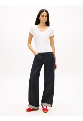 Camiseta Blanca Corte Slim Tommy Jeans