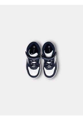 Tenis Blanco De Corte Alto Con Cordones Tommy Hilfiger