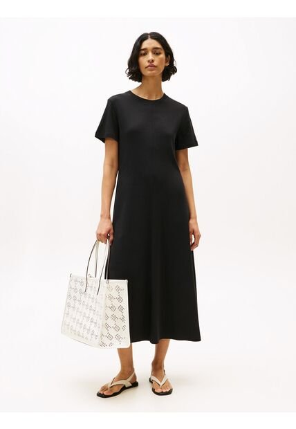 Bolso Blanco Tote City Con Monograma TH Tommy Hilfiger