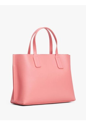 Bolso Rojo Tote Con Placa Del Monograma TH Tommy Hilfiger