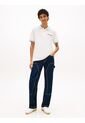 Polo Blanco De Piqué Regular Con Logo Bordado Tommy Jeans de Tommy Hilfiger