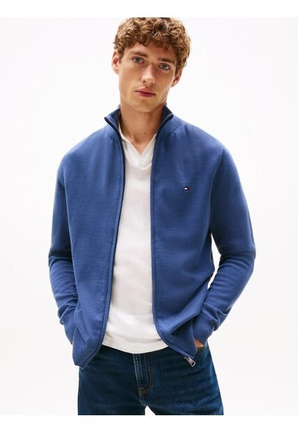 Saco Azul De Cuello Perkins Con Cremallera Tommy Hilfiger