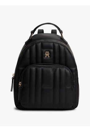 Morral Negro Acolchada Con Monograma TH Tommy Hilfiger