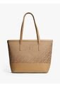 Bolso Beige Tote Jacquard Tommy Hilfiger de Tommy Hilfiger