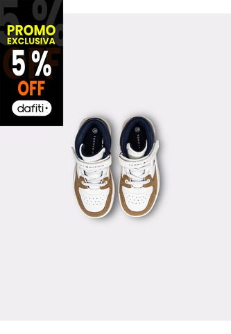 Tenis Multicolor De Corte Alto Con Velcro Y Cordones Tommy Hilfiger Tommy Hilfiger