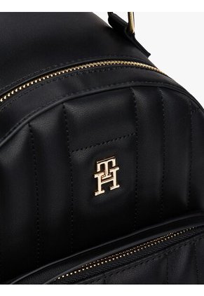 Morral Negro Acolchada Con Monograma TH Tommy Hilfiger