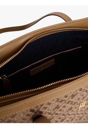 Bolso Beige Tote Jacquard Tommy Hilfiger