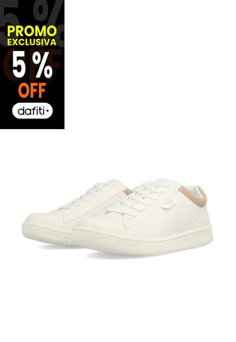 Tenis Blanco De Corte Bajo Con Cordones Tommy Hilfiger Tommy Hilfiger