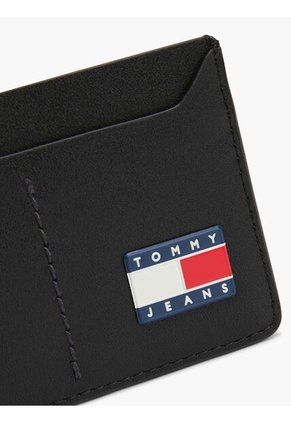 Tarjetero Negro Heritage Con Logo Tommy Hilfiger
