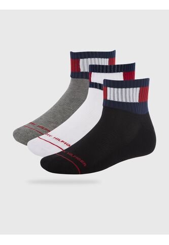 Paquete Gris De 3 Calcetines Con Logo Bordado  Tommy Hilfiger Tommy Hilfiger