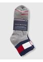 Paquete Gris De 3 Calcetines Con Logo Bordado  Tommy Hilfiger de Tommy Hilfiger