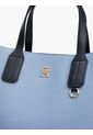 Bolso Azul Tote Con Placa Del Monograma TH Tommy Hilfiger de Tommy Hilfiger