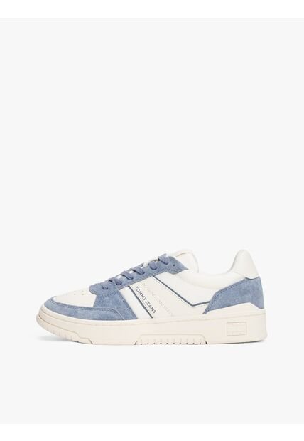 Tenis Azul De Mezcla De Ante Y Suela Cupsole Tommy Hilfiger