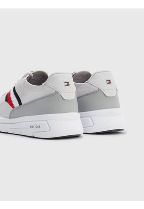 Tenis Ligeras Con Cinta Distintiva Hombre Blanco Tommy Hilfiger