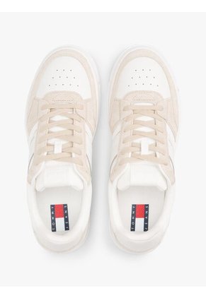 Tenis Beige De Mezcla De Ante Y Suela Cupsole Tommy Hilfiger