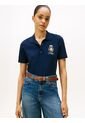 Polo Azul De Corte Regular Con Escudo Bordado Tommy Hilfiger de Tommy Hilfiger