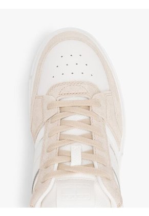 Tenis Beige De Mezcla De Ante Y Suela Cupsole Tommy Hilfiger