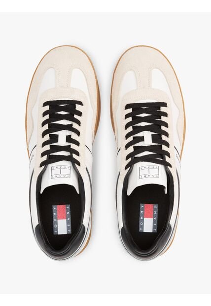 Tenis Blanco The Greenwich De Texturas Mixtas Tommy Hilfiger