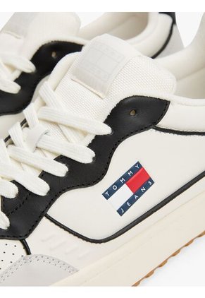 Tenis Blanco De Cuero Con Suela Cupsole Tommy Hilfiger