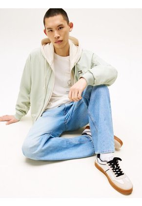 Tenis Blanco The Greenwich De Texturas Mixtas Tommy Hilfiger